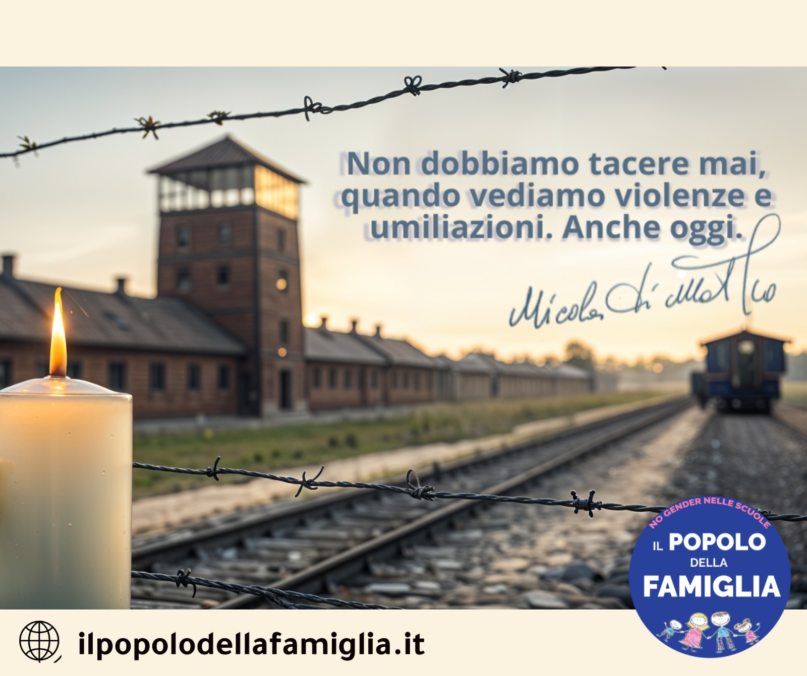 IL 27 GENNAIO NON SIA SOLO IL GIORNO DELLA MEMORIA